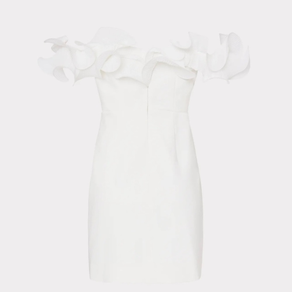 Milly white ruffle dress